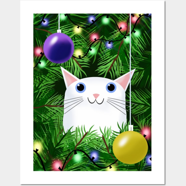 White Christmas Wall Art by Scratch